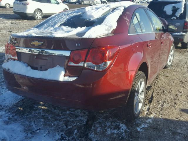 1G1PE5SB8F7248842 - 2015 CHEVROLET CRUZE LT RED photo 4