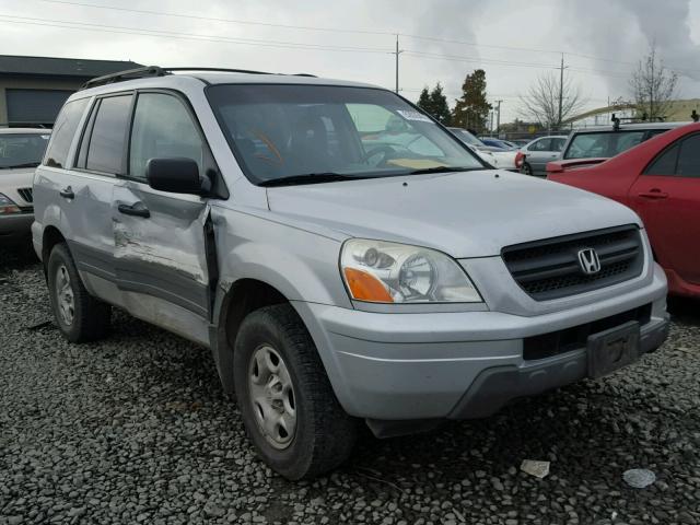 2HKYF18193H614587 - 2003 HONDA PILOT LX GRAY photo 1