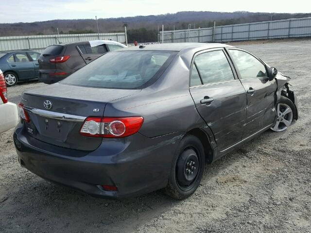 5YFBU4EE6DP095894 - 2013 TOYOTA COROLLA BA GRAY photo 4