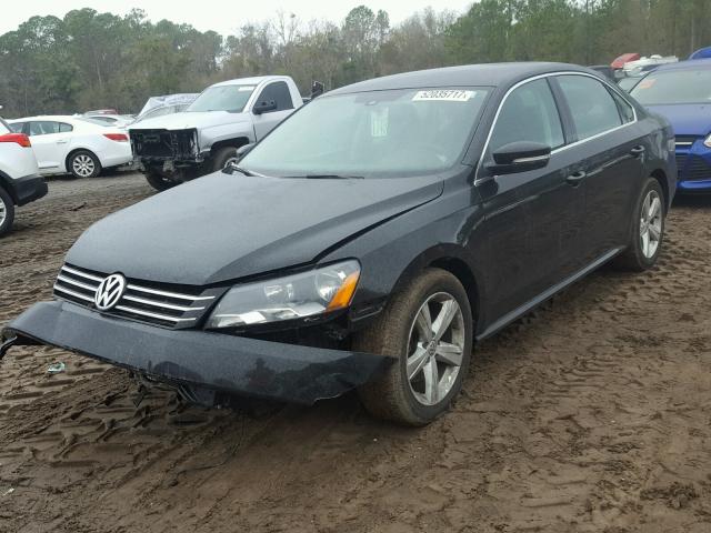 1VWBP7A31DC057170 - 2013 VOLKSWAGEN PASSAT SE BLACK photo 2