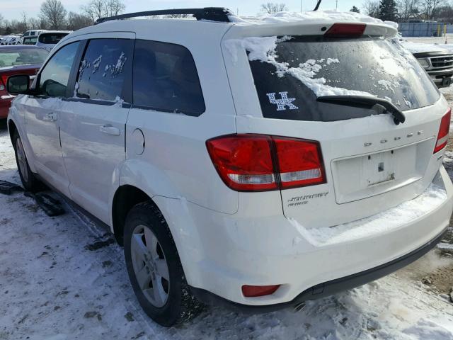 3C4PDDBG3CT307545 - 2012 DODGE JOURNEY SX WHITE photo 3