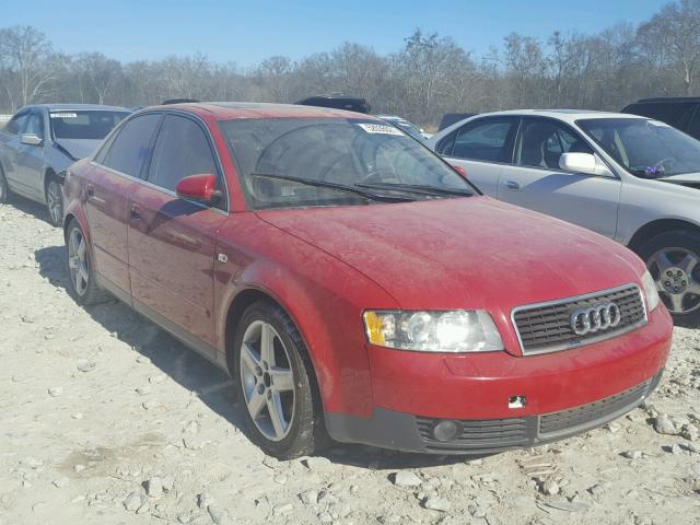 WAUJT68E72A233804 - 2002 AUDI A4 3.0 RED photo 1