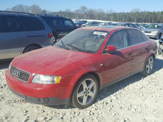 WAUJT68E72A233804 - 2002 AUDI A4 3.0 RED photo 2