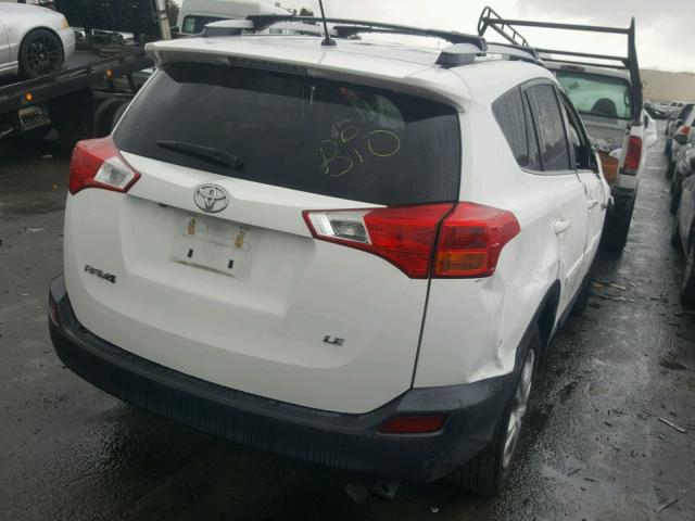 JTMZFREV0D5010051 - 2013 TOYOTA RAV4 LE WHITE photo 4