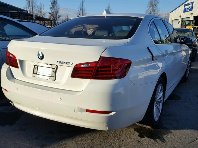 WBA5A5C59ED507256 - 2014 BMW 528 I WHITE photo 4