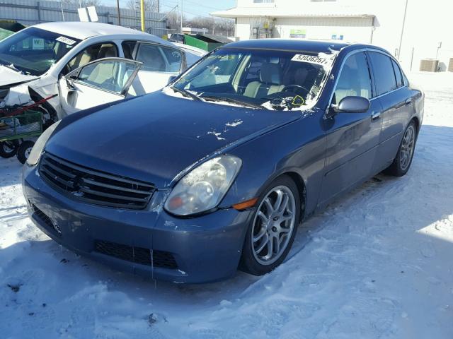 JNKCV51E15M222017 - 2005 INFINITI G35 GRAY photo 2