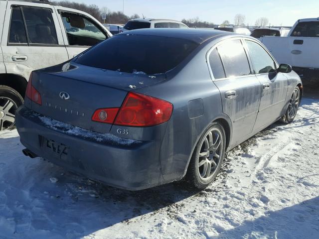 JNKCV51E15M222017 - 2005 INFINITI G35 GRAY photo 4