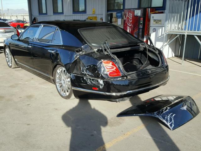 SCBBB7ZH2EC019730 - 2014 BENTLEY MULSANNE BLACK photo 3