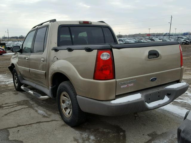 1FMZU77E01UA86163 - 2001 FORD EXPLORER S GOLD photo 3