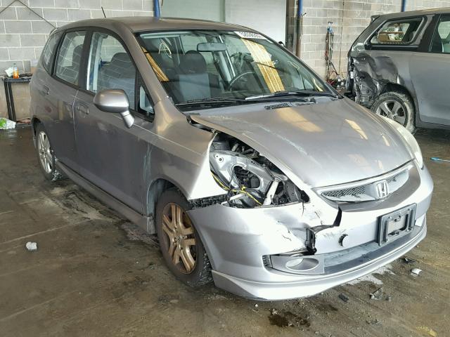 JHMGD38617S037620 - 2007 HONDA FIT S GRAY photo 1