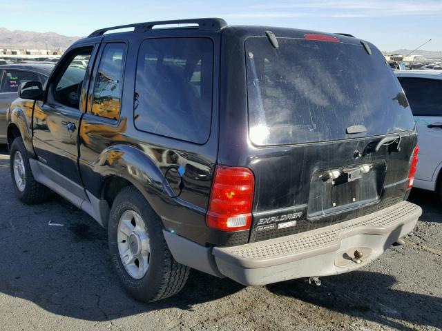 1FMYU70E11UC54009 - 2001 FORD EXPLORER S BLACK photo 3