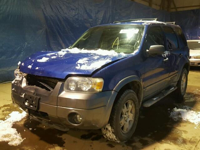 1FMYU03166KA55413 - 2006 FORD ESCAPE XLT BLUE photo 2