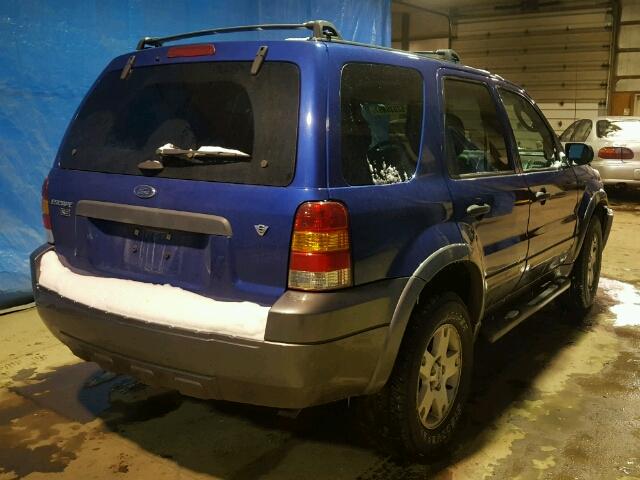 1FMYU03166KA55413 - 2006 FORD ESCAPE XLT BLUE photo 4