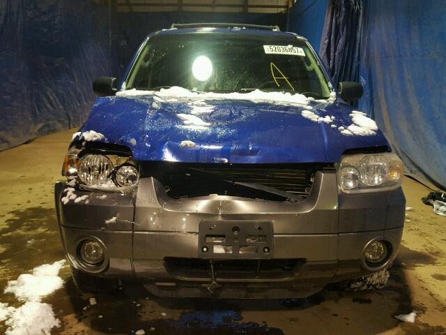 1FMYU03166KA55413 - 2006 FORD ESCAPE XLT BLUE photo 9