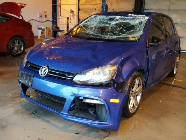 WVWPF7AJXDW033071 - 2013 VOLKSWAGEN GOLF R BLUE photo 2