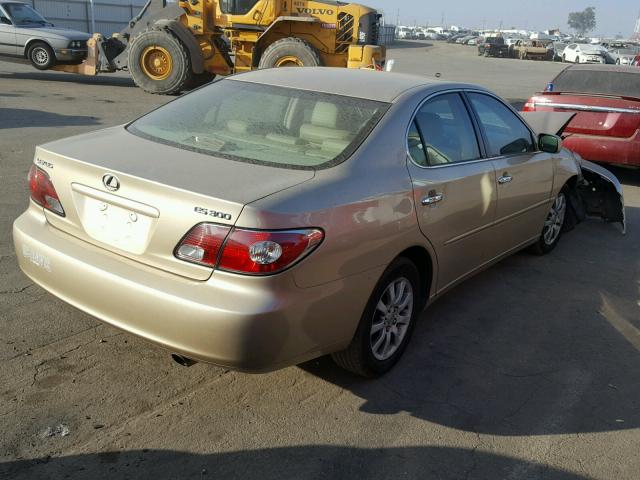 JTHBF30G120024220 - 2002 LEXUS ES 300 GOLD photo 4