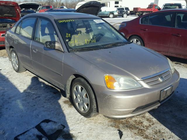 1HGES25832L029358 - 2002 HONDA CIVIC EX SILVER photo 1