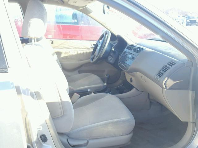 1HGES25832L029358 - 2002 HONDA CIVIC EX SILVER photo 5