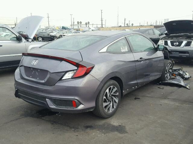 2HGFC4B0XGH301601 - 2016 HONDA CIVIC LX GRAY photo 4