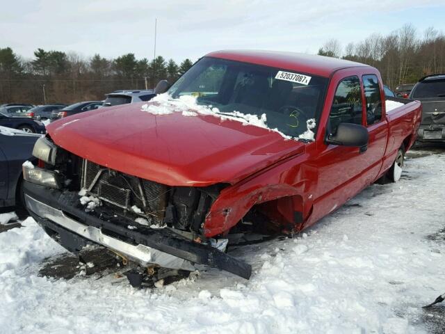 2GCEK19B671109720 - 2007 CHEVROLET SILVERADO RED photo 2