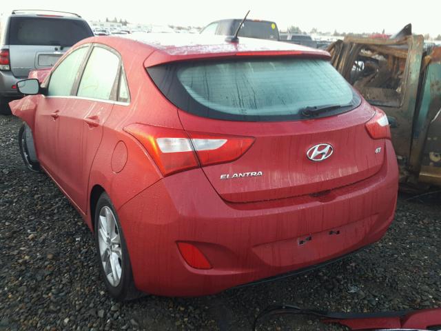 KMHD35LHXFU237549 - 2015 HYUNDAI ELANTRA GT RED photo 3