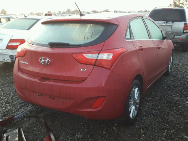 KMHD35LHXFU237549 - 2015 HYUNDAI ELANTRA GT RED photo 4