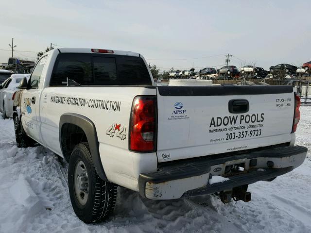 1GCHK24U77E162534 - 2007 CHEVROLET SILVERADO WHITE photo 3