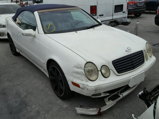 WDBLK65G63T130527 - 2003 MERCEDES-BENZ CLK 320 WHITE photo 1