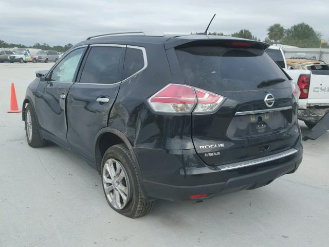 KNMAT2MT2GP662921 - 2016 NISSAN ROGUE S BLACK photo 3