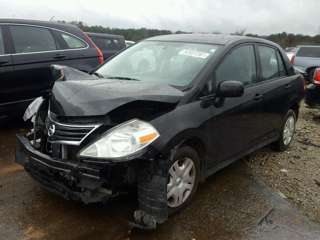 3N1BC1AP1BL410784 - 2011 NISSAN VERSA S BLACK photo 2