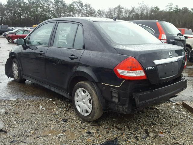 3N1BC1AP1BL410784 - 2011 NISSAN VERSA S BLACK photo 3