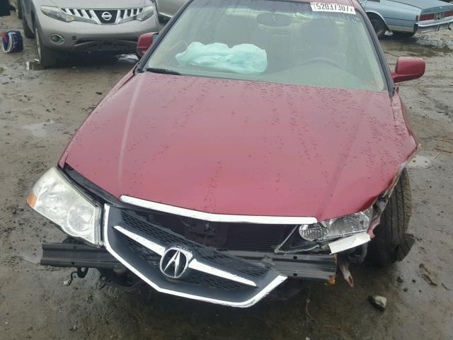 19UUA566X2A029933 - 2002 ACURA 3.2TL RED photo 9