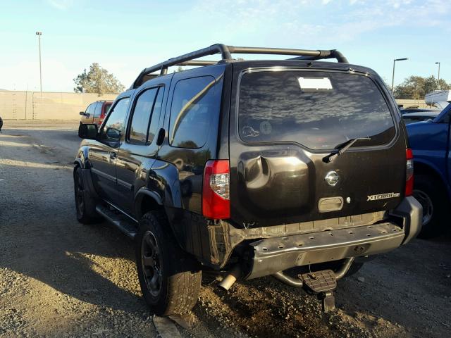 5N1ED28T34C600905 - 2004 NISSAN XTERRA XE BLACK photo 3