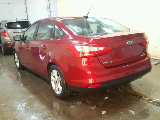 1FADP3F25EL183074 - 2014 FORD FOCUS SE MAROON photo 3