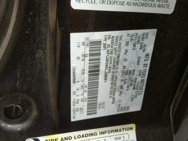 5LMFU28586LJ28061 - 2006 LINCOLN NAVIGATOR BLACK photo 10