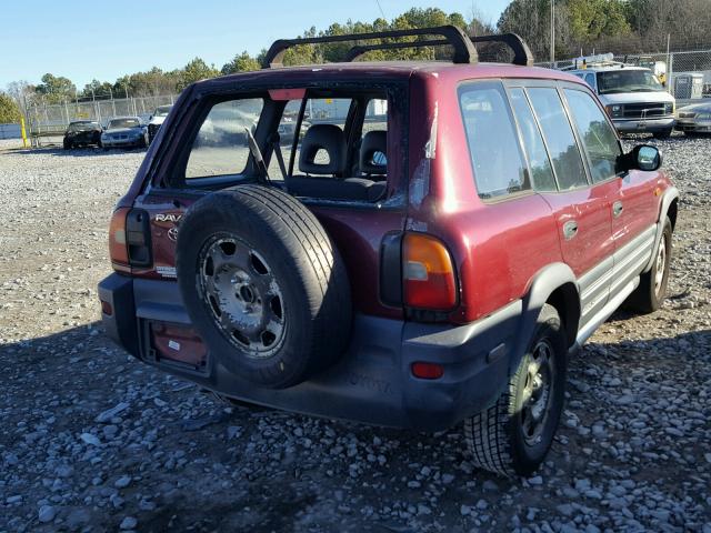 JT3GP10V4V7016684 - 1997 TOYOTA RAV4 MAROON photo 4