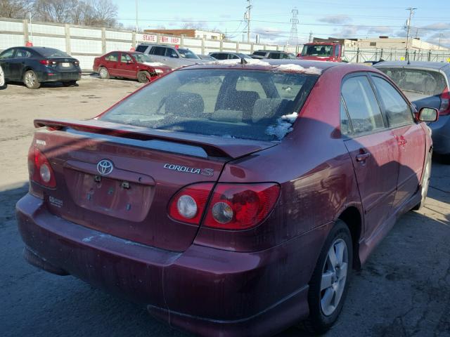 1NXBR32E26Z590501 - 2006 TOYOTA COROLLA CE MAROON photo 4