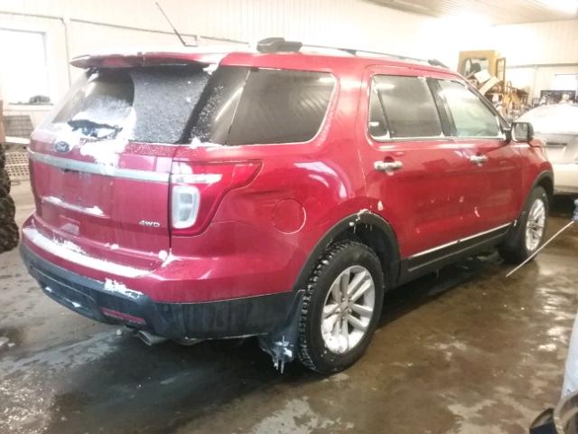 1FMHK8D80CGA14693 - 2012 FORD EXPLORER X RED photo 4