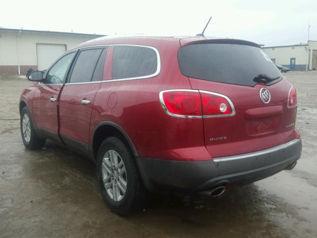 5GAKRBED8CJ395969 - 2012 BUICK ENCLAVE MAROON photo 3