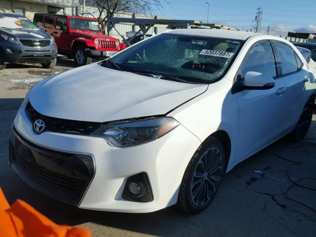 2T1BURHE8FC457526 - 2015 TOYOTA COROLLA L WHITE photo 2