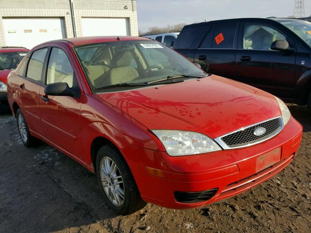 1FAFP34N27W254304 - 2007 FORD FOCUS ZX4 RED photo 1