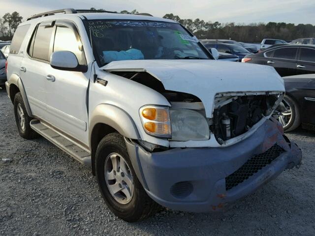 5TDZT34A33S142346 - 2003 TOYOTA SEQUOIA SR WHITE photo 1