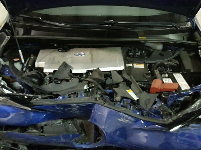 JTDKBRFU9G3500653 - 2016 TOYOTA PRIUS BLUE photo 7