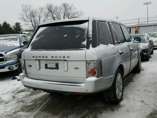 SALMF11444A163430 - 2004 LAND ROVER RANGE ROVE SILVER photo 4