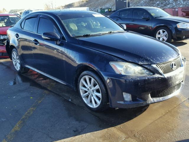 JTHCK262895032639 - 2009 LEXUS IS 250 BLUE photo 1