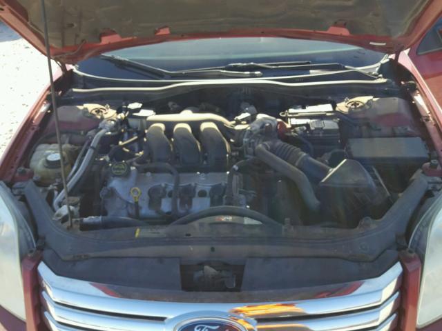 3FAHP08109R101585 - 2009 FORD FUSION SEL BURGUNDY photo 7