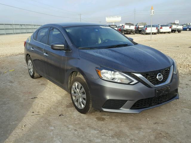 3N1AB7AP6HY205622 - 2017 NISSAN SENTRA S GRAY photo 1