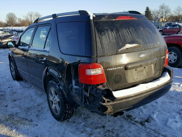 1FMZK03136GA35147 - 2006 FORD FREESTYLE BLACK photo 3