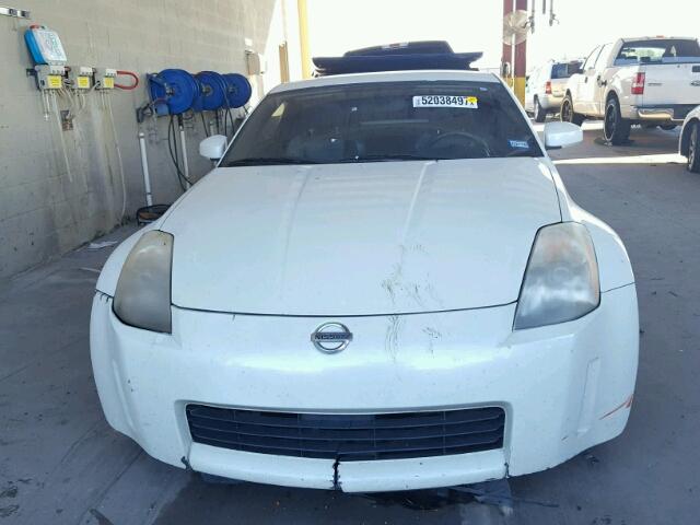 JN1AZ34D55M604171 - 2005 NISSAN 350Z COUPE WHITE photo 9