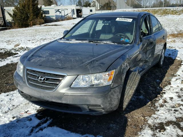 5NPET46C69H446269 - 2009 HYUNDAI SONATA GLS GRAY photo 2